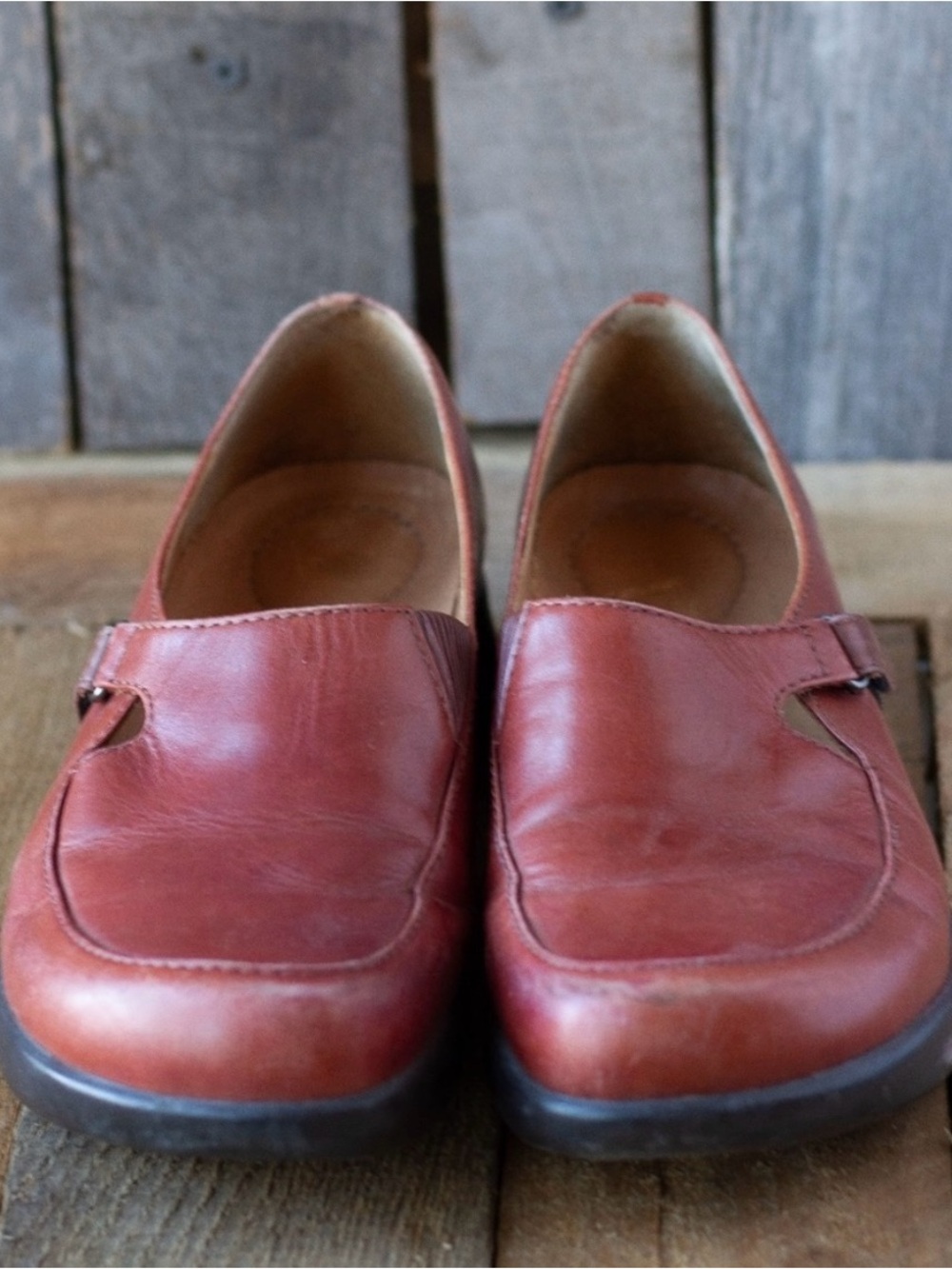 Dansko leather flats, size 37
